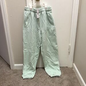 PINK Victoria's Secret Light Green Joggers